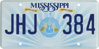 MS license plate JHJ384