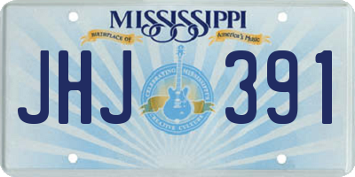 MS license plate JHJ391