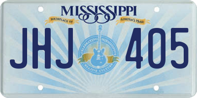 MS license plate JHJ405