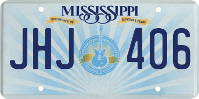 MS license plate JHJ406