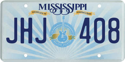 MS license plate JHJ408