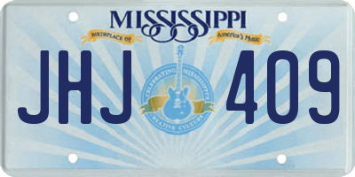 MS license plate JHJ409