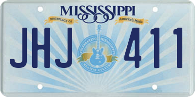 MS license plate JHJ411