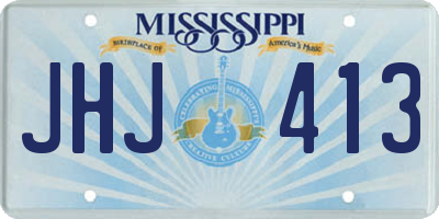 MS license plate JHJ413
