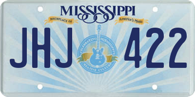 MS license plate JHJ422