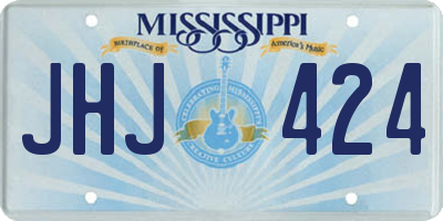 MS license plate JHJ424