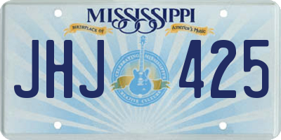 MS license plate JHJ425