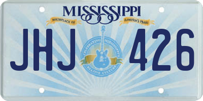 MS license plate JHJ426