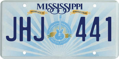 MS license plate JHJ441