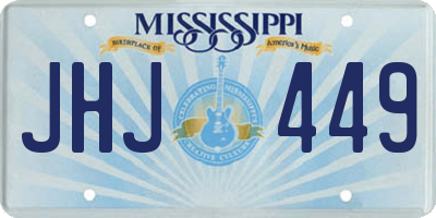 MS license plate JHJ449