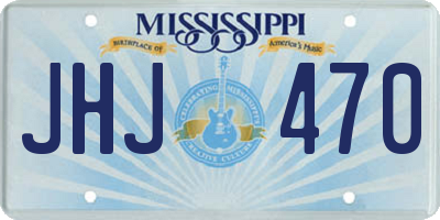 MS license plate JHJ470