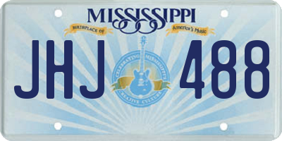 MS license plate JHJ488