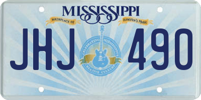 MS license plate JHJ490