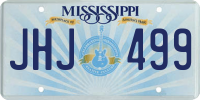 MS license plate JHJ499