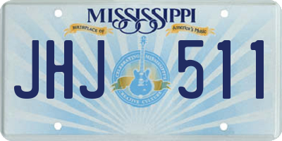 MS license plate JHJ511