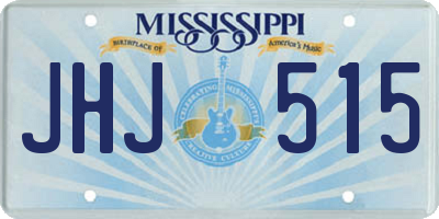 MS license plate JHJ515