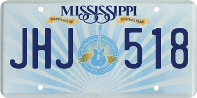 MS license plate JHJ518