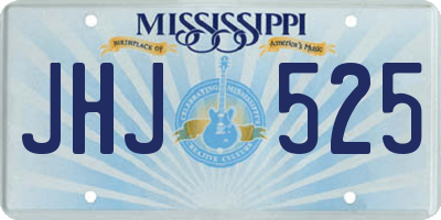 MS license plate JHJ525