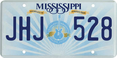MS license plate JHJ528