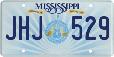 MS license plate JHJ529