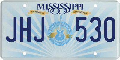MS license plate JHJ530