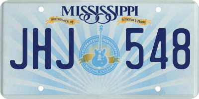 MS license plate JHJ548