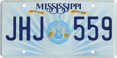 MS license plate JHJ559