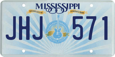 MS license plate JHJ571
