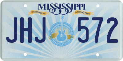 MS license plate JHJ572