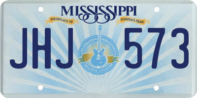 MS license plate JHJ573