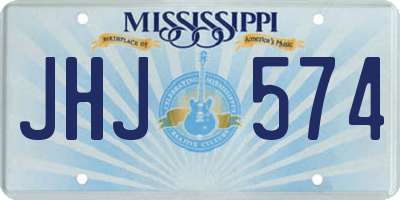 MS license plate JHJ574