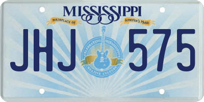 MS license plate JHJ575