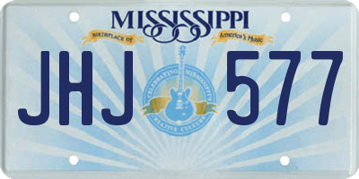MS license plate JHJ577