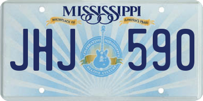 MS license plate JHJ590