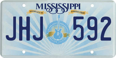 MS license plate JHJ592