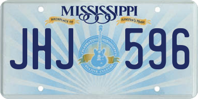 MS license plate JHJ596