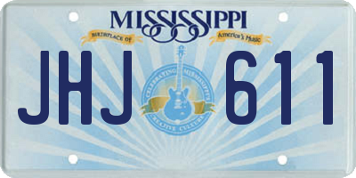 MS license plate JHJ611