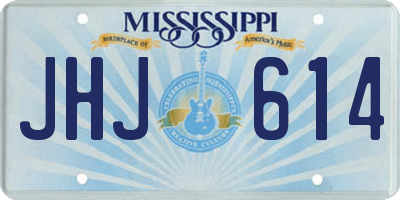 MS license plate JHJ614