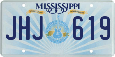 MS license plate JHJ619