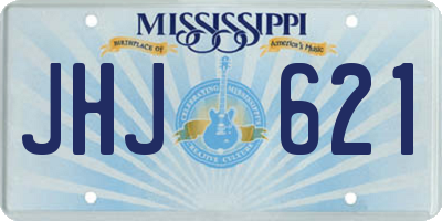 MS license plate JHJ621