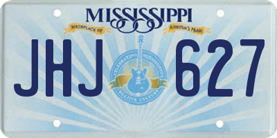 MS license plate JHJ627
