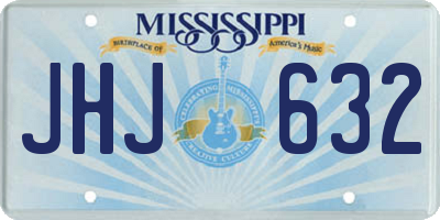 MS license plate JHJ632