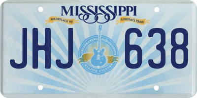 MS license plate JHJ638