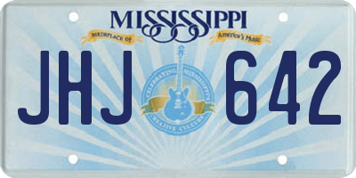 MS license plate JHJ642