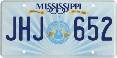 MS license plate JHJ652