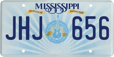 MS license plate JHJ656