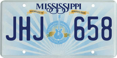 MS license plate JHJ658