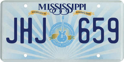MS license plate JHJ659