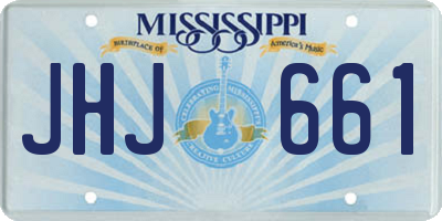 MS license plate JHJ661