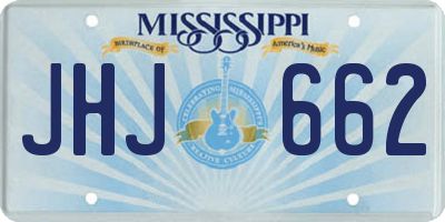MS license plate JHJ662